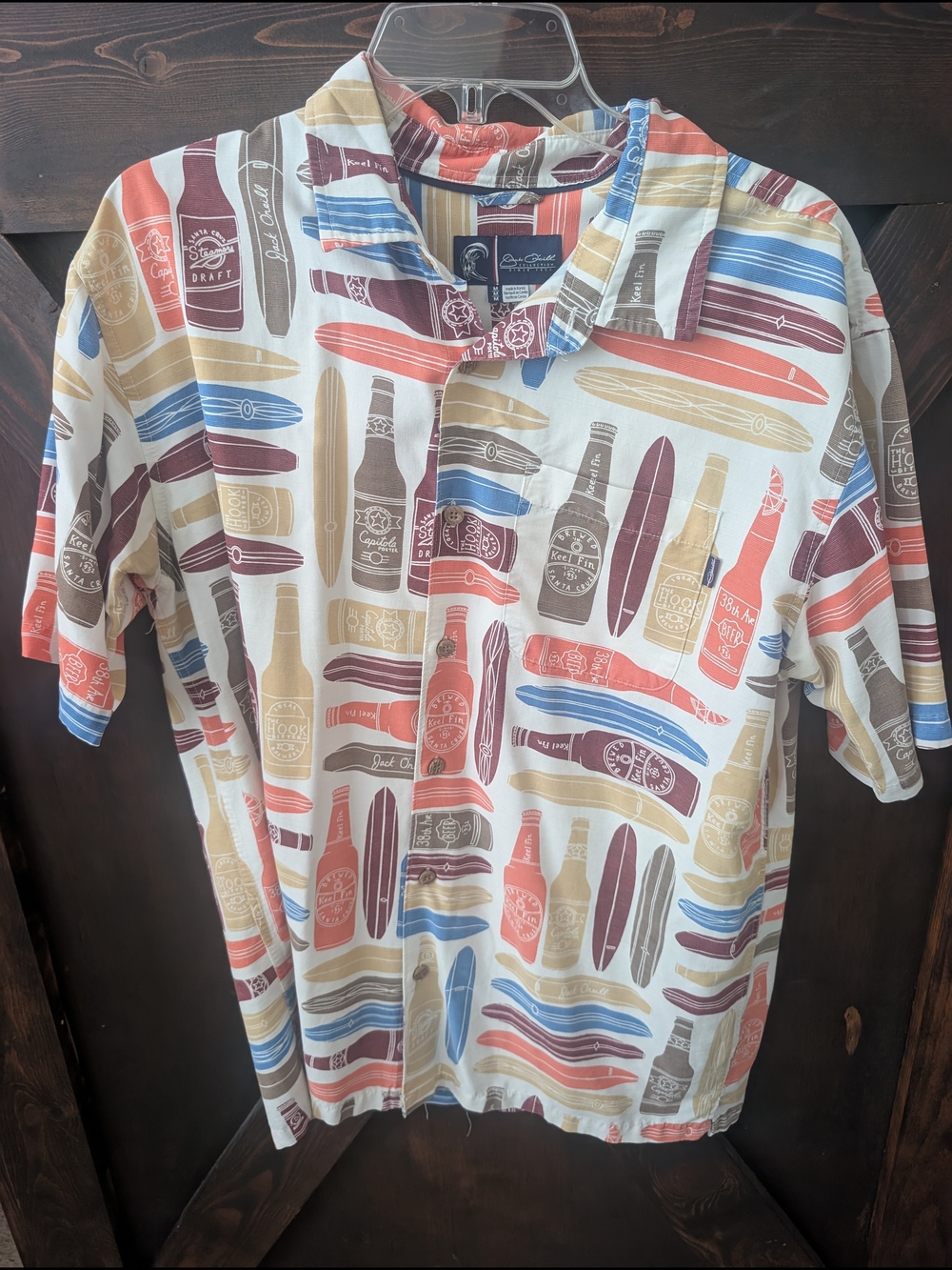 Jack O'Neill Hawaiian Shirt- Surfboards And Brews